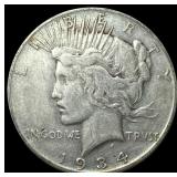 1934-D Silver Peace Dollar LIGHTLY CIRCULATED