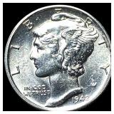 1942-S Silver Mercury Dime CHOICE BU
