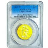 2007-W Abigail Adams Gold $10 1/4 oz PCGS MS70