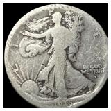 1916-D Silver Walking Liberty Half Dollar NICELY C