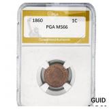 1860 Indian Head Cent PGA MS66