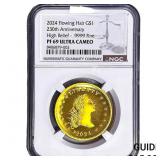 2024 1oz Gold $1 230th Anniversary Flowing Hair