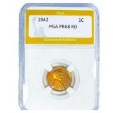 1942 Wheat Cent PGA PR68 RD