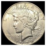 1928-S Silver Peace Dollar NEARLY UNCIRCULATED