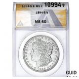 1894-S Morgan Silver Dollar ANACS MS60