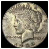 1935-S Silver Peace Dollar NEARLY UNCIRCULATED