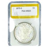 1879-S Morgan Silver Dollar PGA MS63