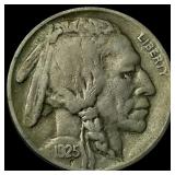 1925-S Nickel Five Cents Buffalo ABOUT  UNCIRCULA