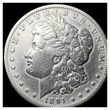 1891-CC Silver Morgan Dollar HIGH GRADE