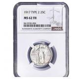 1917 Standing Liberty Quarter NGC MS65 FH