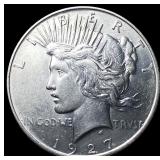 1927 Silver Peace Dollar CHOICE AU
