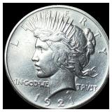 1921 Silver Peace Dollar CLOSELY UNCIRCULATED