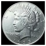 1935 Silver Peace Dollar CLOSELY UNCIRCULATED