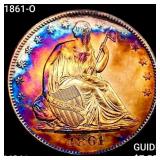 1861-O Seated Liberty Half Dollar UNCIRCULATED