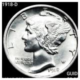1918-D Mercury Dime UNCIRCULATED FSB