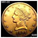 1891-CC $10 Gold Eagle UNCIRCULATED