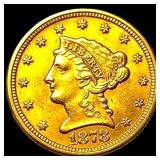 1878 Liberty Head $2.50 Gold Quarter Eagle CHOICE