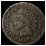 1868 Indian Head Cent LIGHTLY CIRCULATED