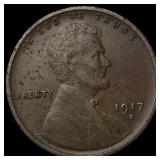 1917-S Lincoln Wheat Cent CLOSELY UNCIRCULATED