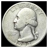 1932-S Silver Washington Quarter NEARLY UNCIRCULAT