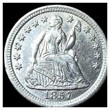 1857-O Silver Seated Liberty Half Dime UNCIRCULATE