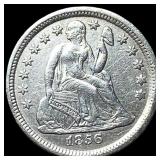 1856 Silver Seated Liberty Dime CLOSELY  UNCIRCUL