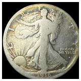 1916-S Walking Liberty Half Dollar NICELY  CIRCUL