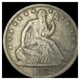 1858-O Seated Liberty Half Dollar LIGHTLY  CIRCUL