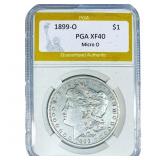 1899-O Morgan Silver Dollar PGA XF40 Micro O