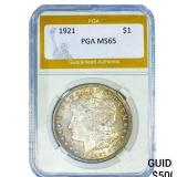 1921 Morgan Silver Dollar PGA MS65