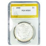 1900 Morgan Silver Dollar PGA MS64