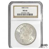1880-S Morgan Silver Dollar NGC MS66