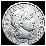 1905-S Silver Barber Dime CHOICE AU