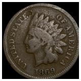 1869 Indian Head Cent LIGHTLY CIRCULATED