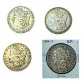 [4 Coins] 1886-1896 Morgan Silver Dollar