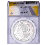 1892-O Morgan Silver Dollar ANACS MS62