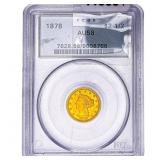 1878 $2.50 Gold Quarter Eagle PCGS AU58