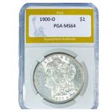 1900-O Morgan Silver Dollar PGA MS64