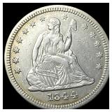 1844 Seated Liberty Quarter CLOSELY  UNCIRCULATED