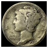 1921 Silver Mercury Dime LIGHTLY CIRCULATED