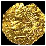 1872 California Gold 1/4 Dollar Token HIGH GRADE