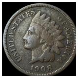 1908-S Indian Head Cent LIGHTLY CIRCULATED