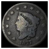 1827 Coronet Head Large Cent LIGHTLY CIRCULATED