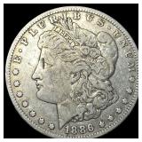 1886-O Silver Morgan Dollar ABOUT  UNCIRCULATED