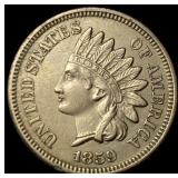 1859 Copper-Nickel Indian Head Cent CLOSELY  UNCI