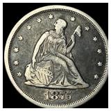 1875-S Silver Twenty Cents NEARLY  UNCIRCULATED