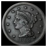 1852 Braided Hair Large Cent CLOSELY  UNCIRCULATE
