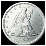 1875-S Silver Twenty Cents CLOSELY  UNCIRCULATED