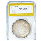1880 Morgan Silver Dollar PGA MS64
