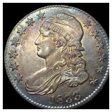 1833 Silver Capped Bust Half Dollar CHOICE AU